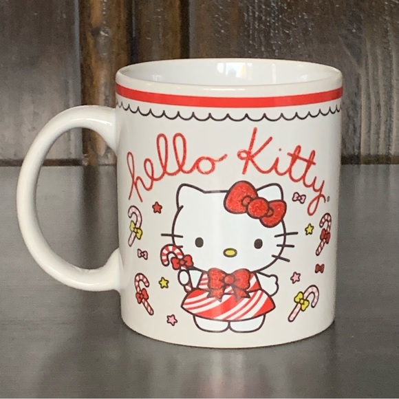 Hello Kitty Candy Cane Christmas Mug - Picture 7 of 9